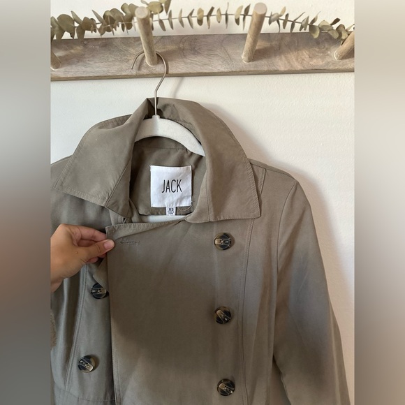 Jack by BB Dakota Neutral Trenchcoat in Taupe Size XS - Picture 3 of 8